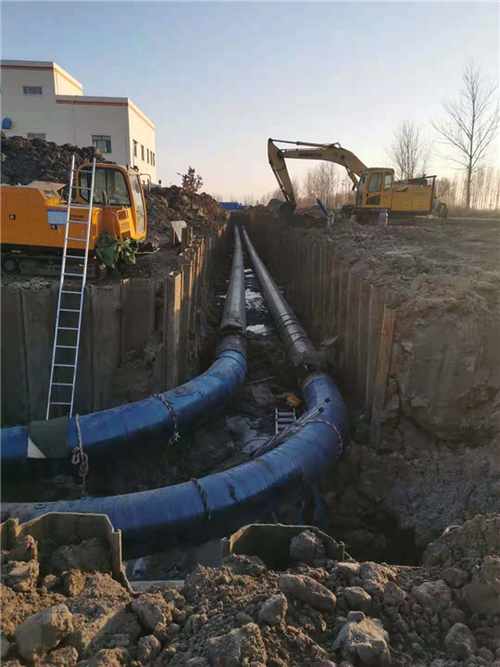 内蒙古自治区鄂尔多斯市建铠土石方工程处 产品展示 天然气管道支护